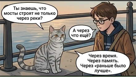 Мост и кошка. — кадр 2