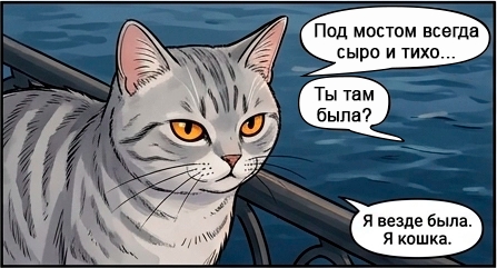 Мост и кошка. — кадр 4