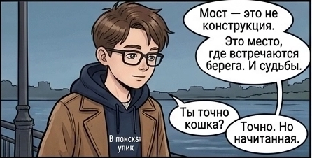 Мост и кошка. — кадр 8